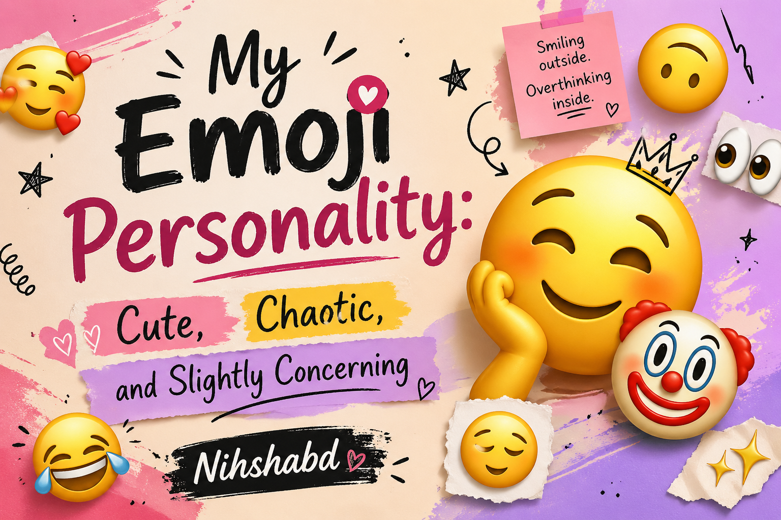 My Emoji Personality: Cute, Chaotic, and Slightly Concerning 😄🤡