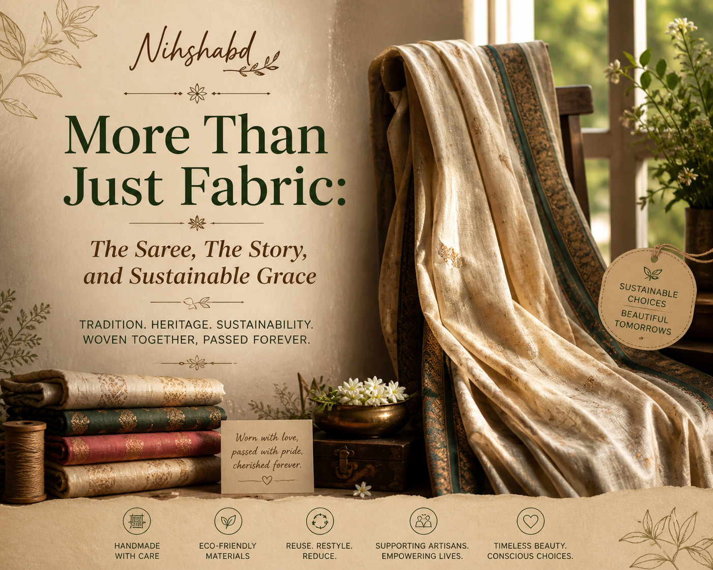 More Than Just Fabric: The Saree, The Story, and Sustainable Grace