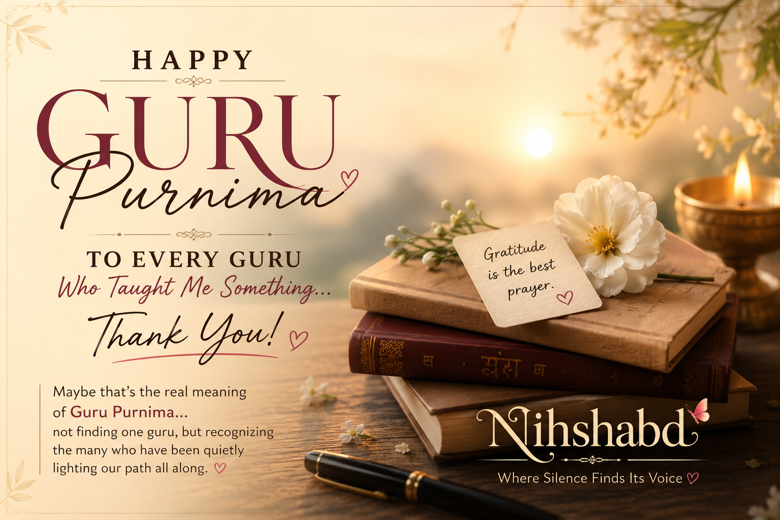 Guru Purnima: To Everyone Who Taught Me | Nihshabd