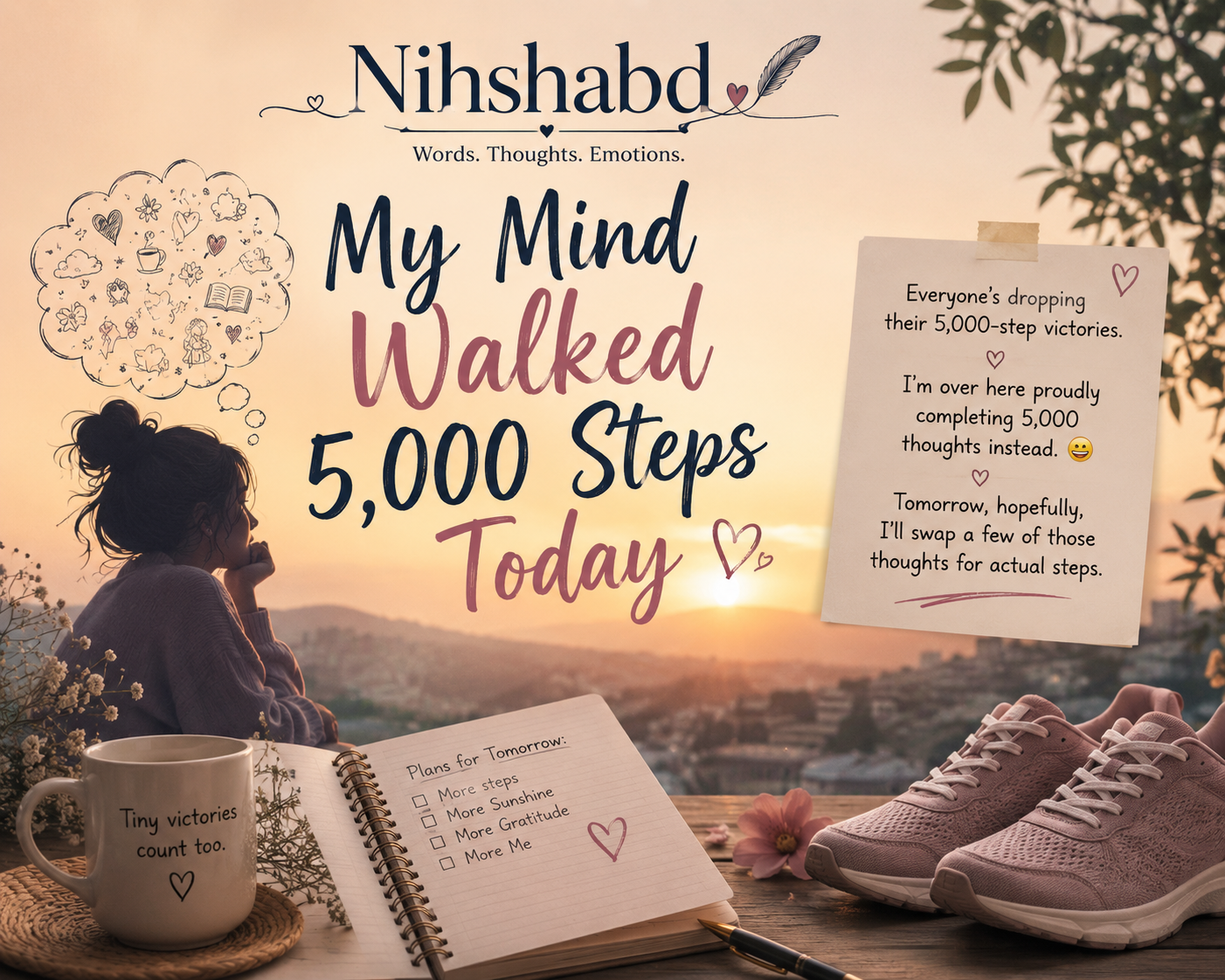 My Mind Walked 5000 Steps Today | Nihshabd