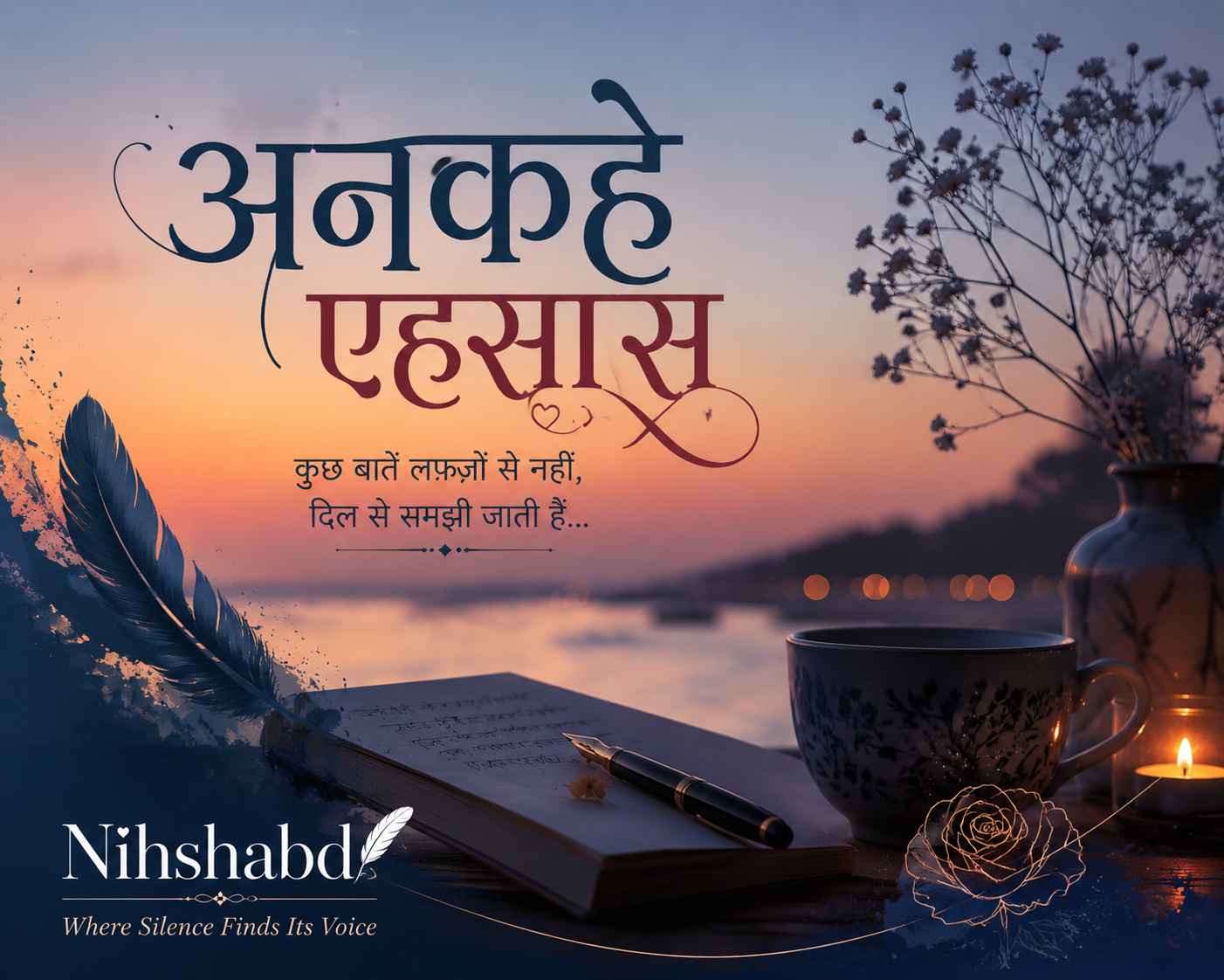 अनकहे एहसास हिंदी कविता – Nihshabd द्वारा राजेश्वरी की भावनात्मक कविता