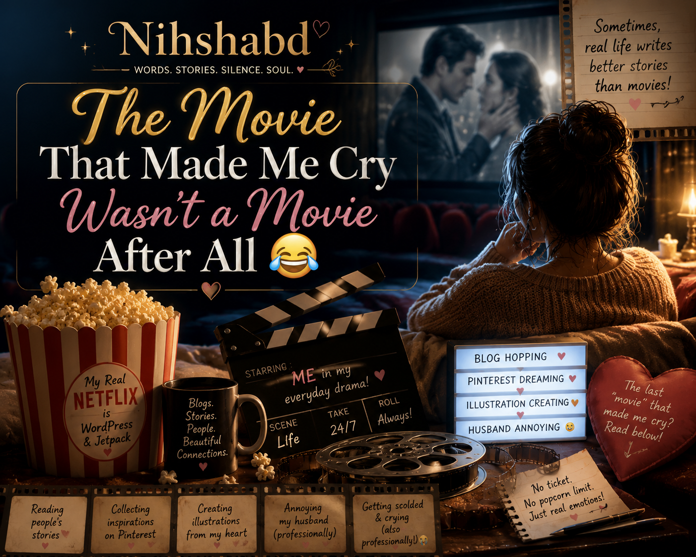 The Movie That Made Me Cry Wasn’t a Movie After All – Nihshabd blog story about movies, blogging, illustrations, and life moments