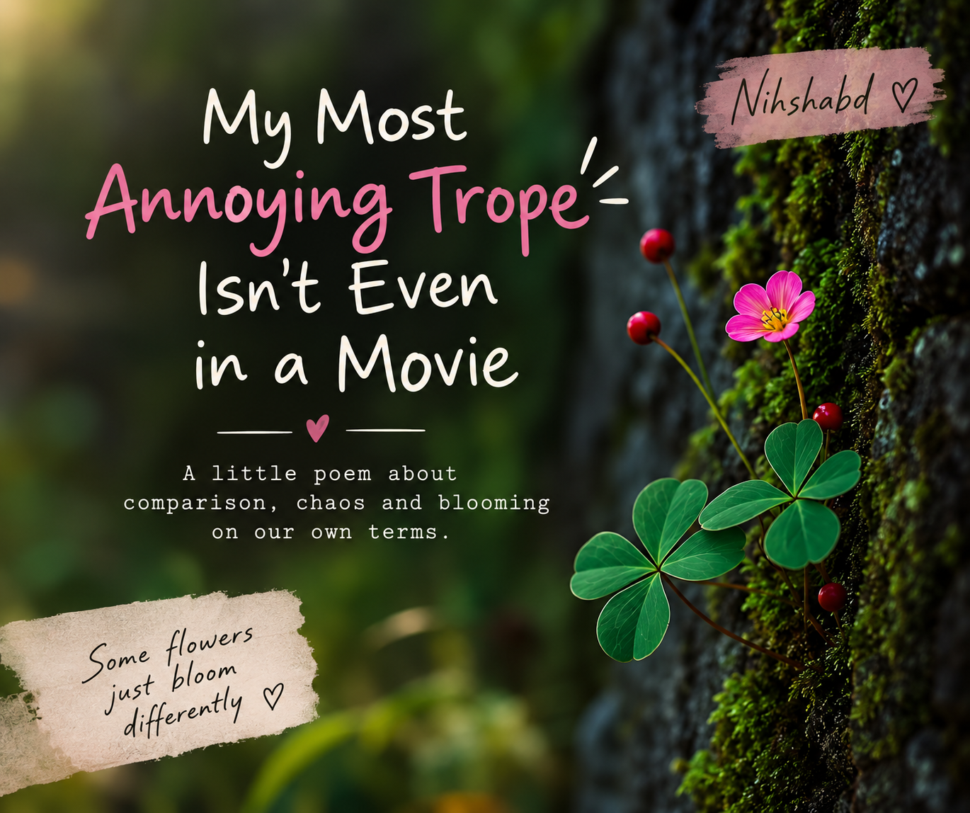 My Most Annoying Trope Isn’t Even in a Movie – flower blooming differently
